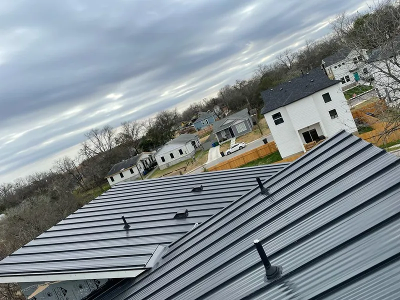 Standing seam metal roof panels with vents for Skylight Repair in Polk City